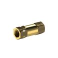 Check valve, straight-way variant, brass, G 3/4 IT, 0.1 bar