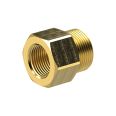 Reducing nipple long, G 1/2 o., G 3/8 i., AF 24, Brass