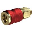 Captive quick-connect coupling I.D. 7.8, G 1/4 ET, red