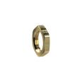 Hexagonal counter nut, G 1/8, AF 15, Brass