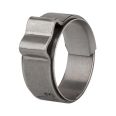 1-ear hose clamp, insert ring, Stainless steel (W4), 8.2 - 9.5 mm