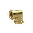 Angled piece, 90°, interior / interior, G1/4, 16bar, bright brass