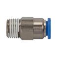 Straight push-in fitting »Blue Series«, Self-locking, R 1/8 o.