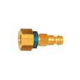 Captive nipple I.D. 5, Bright brass, G 1/4 IT, blue