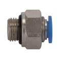 Straight push-in fitting »Blue Series« mini, M6 o., hose ext. Ø 4