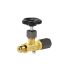 Blocking valve pressure gauge, taps-tension sleeve, brass, G 1/2