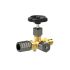 Blocking valve pressure gauge, taps-tension sleeve, brass, G 1/2