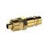 Nipple for couplings I.D. 7.2 - 7.8, bright brass, for hose 8x6