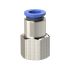 Straight push-in fitting »Blue Series«, M5 i.