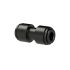 Straight connector POM, for hose exterior Ø 12 mm