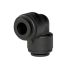 Angle connector POM, for hose exterior Ø 12 mm