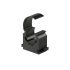 Pipe clamp, Polypropylene, for pipe exterior Ø 15 mm, black
