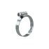 Worm thread hose clamp, Chrome steel 1.4016 (W2), 8.0 - 12.0 mm