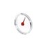 Front glass, Plastic, Red pointer adjustable by screwdriver, Ø 40