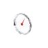 Front glass, Plastic, Red pointer, printed on front glass, Ø 40