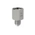 Pr.gauge conn.nipple, stainl.steel, G1/2 bushing, G3/8 taps