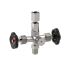 Pr.gauge double block.valve, taps-rot. sleeve G1/2,stainl. steel