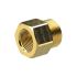 Reducing nipple long, G 3/8 o., G 1/4 i., AF 19, Brass