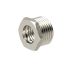 Reducing nipple short, G 3/8 o., G 1/4 i., nickel-plated brass