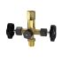 Press.gauge double block.valve, taps-rotatable sleeve G1/2,brass