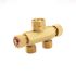 Distributor, oxygen, G 1/4, without hose sleeves