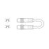 Conn. cable for EB 80, M8 0°/M8 0°, 4-pin, shielded, 10 m