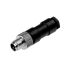 M8 male connector straight, for digital inputs/outputs 3-pin