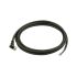 Connection cable, M8 female 90°/open end, 4p, shielded, 5 m