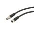 Conn. cable analogue I/O, M8 male/fem. 0°, 4p, shielded, 5 m