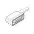 Multi-pole cable, D-Sub fem. 25-pin 90°/open end, IP65, 1 m