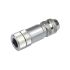 M12 female connector 0°, for Profibus-DP, 5-pin, B encoded