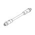 Bus cable Ethernet, M12/M12 male 0°, 4-pin, D enc., 3 m