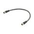 Ad. cable, M8/M8 female 0°, 4-pin, shielded cable, 200 mm