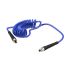 Spiral hose, fitt., rotat., kink protect. spring PU, Ø8x5, 10m