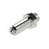 Low noise round nozzle, M12x1.25, Nozzles-exterior Ø 12,5 mm