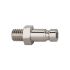 Nipple for couplings I.D. 2.7 nickel-plated brass, G 1/8 ET