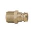 Tempered plug-in nipple DN 9, with blocking valve, ET, G 3/8