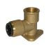 Wall bracket made of brass, G 1/2, for pipe exterior Ø 15 mm