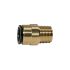 Screw-in connector, brass, R 1/2, for pipe exterior Ø 15 mm
