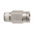 Rechte steekfitting »metallica«, R1/8 bu., slang-Ø 4