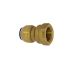 Screw-on connection, Brass, G 1/2, for pipe exterior ø 15 mm