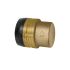 End cap, Brass, »sharkbite«, for pipe exterior ø 15 mm