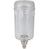 Polycarbonate container with semi-automated bleeder valve