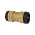 Straight connector, Brass, »sharkbite«, for pipe exterior ø 28 mm