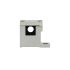 Connecting element with wall mounting, 1 hole, L-shaped bracket