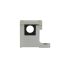 Connecting element with wall mounting, 1 hole, L-shaped bracket
