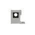 Connecting element with wall mounting, 1 hole, L-shaped bracket