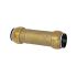 Repair/slide in connector, Brass, for pipe exterior ø 15 mm