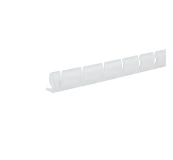 Spiral wrap for tubing, polyethylene, natural, 12x9 mm
