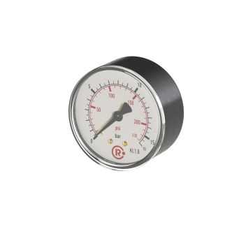 Standard pressure gauge, rear centric, G 1/4, 0 - 25 bar/360 psi